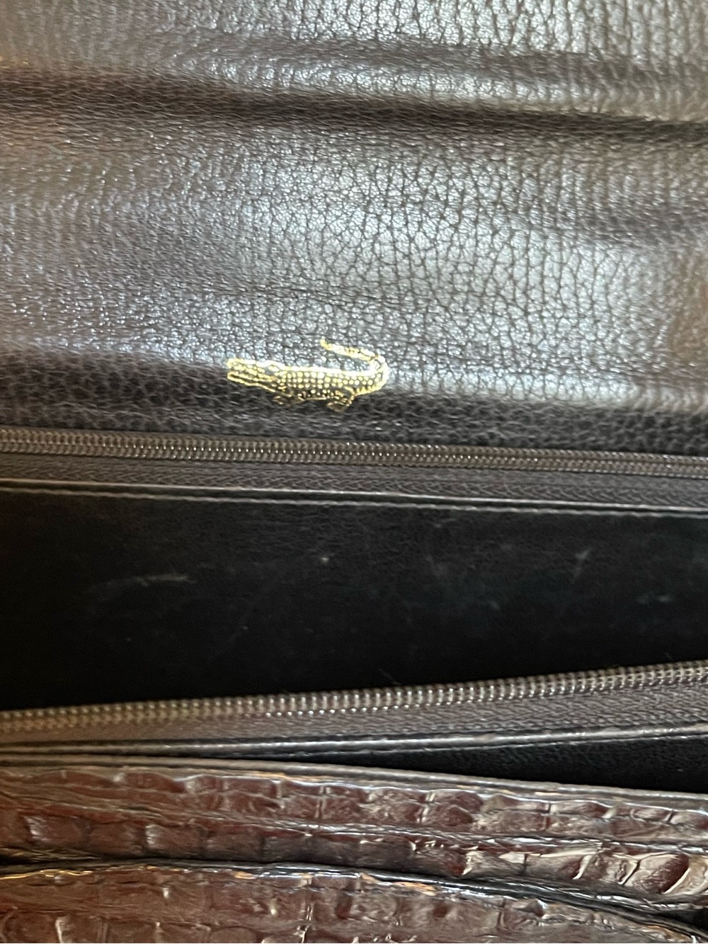 Vintage mid-century genuine alligator Kelly style top handle bag - Picture 11 of 16